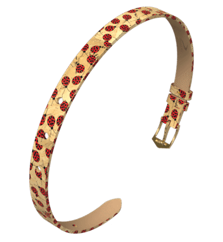 CORK BRACELET LADYBUG